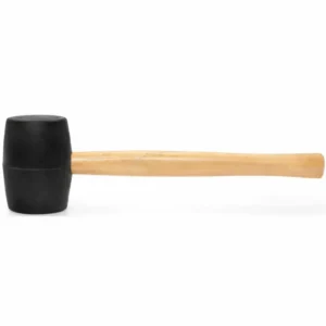 Maço de Borracha Preta, Cabo em Madeira